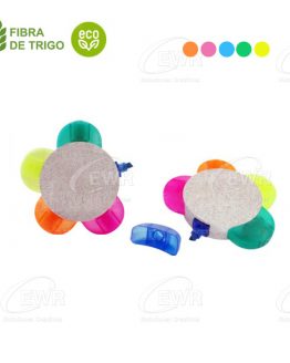 resaltador flor fibra de trigo
