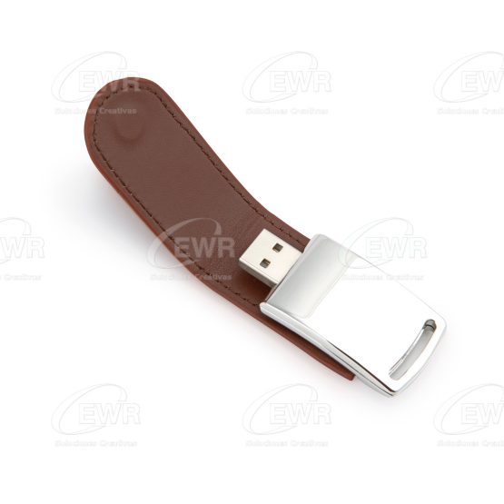 USB cuero ejecutivo marron