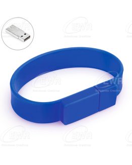 usb pulseras azul