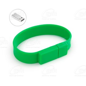 usb pulseras verde