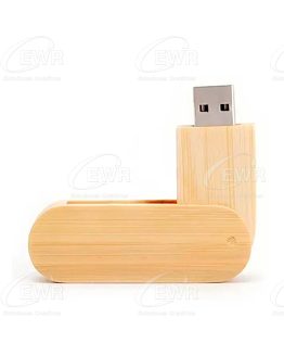 usb de madera twister roundb